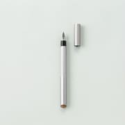 FIBER Bamboo Fountain Pen Silver FF-1201