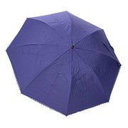 27303NV [ショートワイド傘 裾ヒートカット 折りたたみ傘 晴雨兼用 55cm ネイビー]