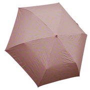1305-PK [ハートヒョウ柄 折りたたみ雨傘 ピンク ポリエステル100％ 50cm 楽折りミニ]