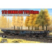 TMOTK7306 ドイツ軍 重平貨車 SSyms タイプ 80t [1/72 ミリタリーシリーズ プラモデル]
