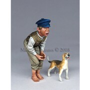 Man35113 村の子供と犬 [1/35 レジン製ミリタリーフィギュア]