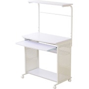 パソコンデスク Mily(ミリー) 75cm幅 ホワイト LF-8208D