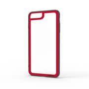 LINKASE CLEAR Gorilla Glass for iPhone 8 Plus/7 Plus [レッド縁・ブラックTPU]