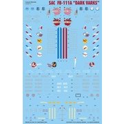 CD48111 アメリカ空軍 FB-111A アードバーク用デカール ダーク・バークス [1/48 プラモデル用デカール]