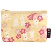 和布日和F付カードケース 兎おとぎ桜 クリーム [カードケース]