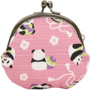 和布日和2.5丸小銭入れ 手まりパンダ ピンク [小銭入れ]