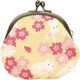 和布日和2.5丸小銭入れ 兎おとぎ桜 クリーム [小銭入れ]
