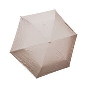 27519PK [折りたたみ傘 晴雨兼用 無地×ドットネーム 木製手元 ピンク 50cm 楽折りミニ]