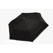 27503BK [折りたたみ傘 晴雨兼用 C／C 裾ヒートカット ブラック 50cm 楽折りミニ]