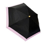 27570BK [折りたたみ傘 晴雨兼用 C／C 竹手元 無地切り継ぎ ブラック 50cm 楽折りミニ]