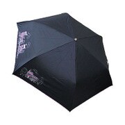 27552BK [折りたたみ傘 晴雨兼用 C／C フレンチヴィレッジビュー刺繍 ブラック 50cm 楽折りミニ]