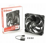 ツイスターベアリング搭載 14mmケースファン ブラック UCTBA14P