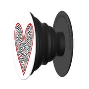 PopSockets Untitled (Cross My Heart) - Figures In A Heart 「New」 LICENSED: KEITH HARING [ポップソケッツ]