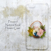 押し花スマホケース Disegno(ディセーニョ) FlowerBasket4 for iPhone 7/iPhone 8 [iPhone用ケース]