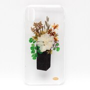 押し花スマホケース Disegno(ディセーニョ) FlowerPot6 for iPhone X [iPhone用ケース]