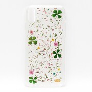 押し花スマホケース Disegno(ディセーニョ) BlowingPetals6 for iPhone X [iPhone用ケース]