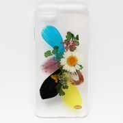 押し花スマホケース Disegno(ディセーニョ) Feather3 for iPhone X [iPhone用ケース]