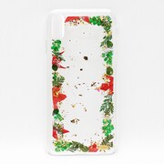 押し花スマホケース Disegno(ディセーニョ) Christmasver2_2 for iPhone X [iPhone用ケース]