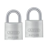 BP-64TI-25KA2 [ABUS TITALIUM南京錠同一キー 25mm 6本キー]
