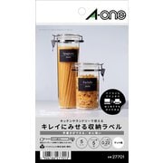 エーワン キレイにみせる収納ラベル 水に強い マット紙 ノーカット 27701