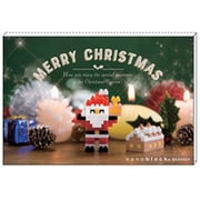NP089 [nanoblock ナノブロック クリスマスカード サンタとちいさなお家 A]