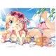 キャラクター万能ラバーマット E☆2 ぱん オトナSUMMER♪ [短辺約370×長辺約520×厚さ約2mm]