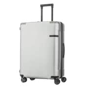 スーツケース EVOA（エヴォア） 69cm エキスパンダブル（拡張タイプ） 旅行日数目安：1週間以上 82L/拡張時95L TSAロック搭載 BRUSHED SILVER（ブラッシュトシルバー） DC0-07004