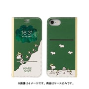 PEANUTS フリップ窓付きダイアリーケース ビーグルスカウト グリーン [iPhone SE（第2世代）/8/7/6s/6 4.7インチ用ケース]