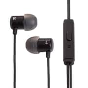 Compact Metallic Earphone 3.5mm イヤホンマイク ブラック