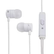 Compact Metallic Earphone 3.5mm イヤホンマイク ホワイト
