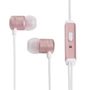 Compact Metallic Earphone 3.5mm イヤホンマイク ローズゴールド
