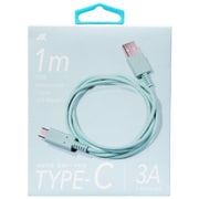 スマートフォン用Type-C 3Aケーブル 1m AMP-006GR