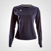 WD083LNV [BM･DRY エアーメッシュ ロングスリーブ WOMEN L ネイビー]