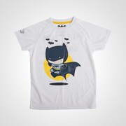 MD217140WH [BM･DRY KIDS BATMAN ハーフスリーブ 140CM ホワイト]