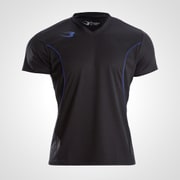 MD228XLBKBL [BM・DRY Vネックハーフスリーブ S2 XL ブラック×ブルー]