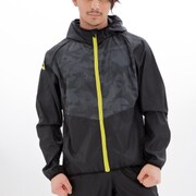 MJ060LBKRG [リフレクティブスポーツパーカー L ブラック×ライムグリーン]