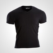 MT152XLBK [ベーシックTシャツVネック XL ブラック]