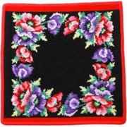 ハンドタオル 並行輸入品 Mohn Schwarz (Poppies) 120 Red FEILER
