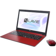 15.6型ワイド/Celeron N4000(1.1GHz-2.6GHz)/メモリ 4GB/SSHD 1TB/DVDスーパーマルチ/Windows 10 Home 64bit/Microsoft Office Home & Business 2016/レッド PC-NS150KAR-YC