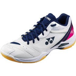 YONEX バドミントンシューズ ホワイト/ネイビー - メルカリ