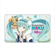 レーシングミク2018ver. 光るICカードステッカー [キャラクターグッズ 約H92×W50mm]