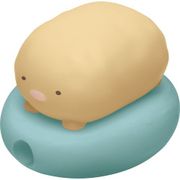 すみっコぐらし ごろごろケーブルマスコット とんかつ [キャラクターグッズ 約25×30×35mm]