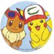 PMTB960 ポケットモンスター 缶バッジ（大） ピカチュウとイーブイアップ [キャラクターグッズ]