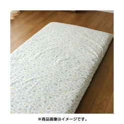 敷ふとんカバー 綿100％ メルヘン柄 シングルロングサイズ 105×215ｃｍ サックス RK63250-76