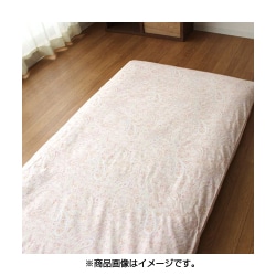 敷ふとんカバー 綿100％ ペイズリー柄 シングルロングサイズ 105×215ｃｍ ピンク RK63251-16