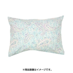 枕カバー 綿100％ ペイズリー柄 43×63ｃｍ枕用 サックス RK66101-76