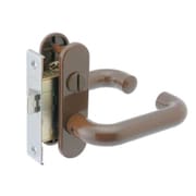Kシリーズ M-69 [MIWAロック交換用特殊錠 浴室 Y.K.K. バックセット/31mm フロント形状/上下L ブロンズ]