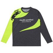 CP17511-137-M [サッカージャンキー サッカー・フットサルウェア メンズ ロングプラシャツ 神ってるプラシャツ ヘザーブラック Mサイズ]