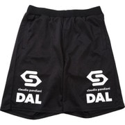 CP18041-2-L [サッカージャンキー サッカー・フットサルウェア 男女兼用 トレーニングハーフパンツ 虹色 ブラック Lサイズ]