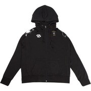 CP18058-2-L [サッカージャンキー サッカー・フットサルウェア 男女兼用 Dryスウェット ZIPパーカー 何も言えなくて・・・蹴 ブラック Lサイズ]